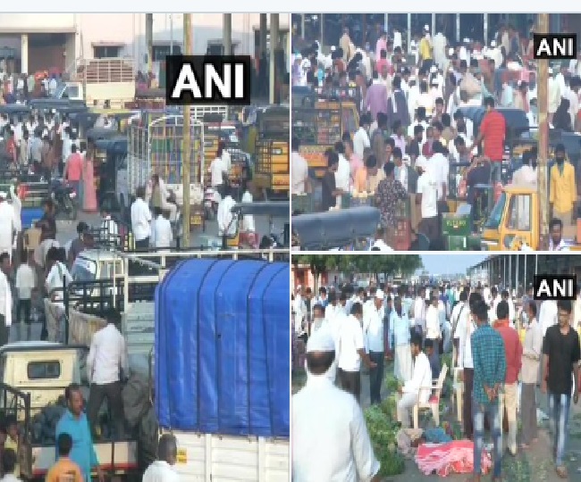 कर्नाटक ने सोशल डिस्टेंसिंग अपील का किया उल्लघंन